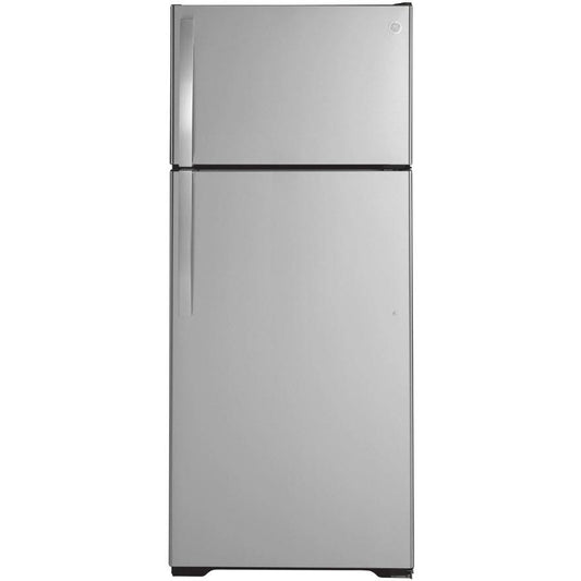 GE 28-inch, 17.5 cu. ft. Freestanding Top Freezer Refrigerator GTS18HYNRFS IMAGE 1