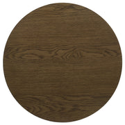 Kessler 2-piece Round Sculptural Wood Coffee Table Set Brown