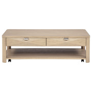 Marcelo 2-piece Coffee Table Set with Storage Light Elm