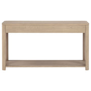Marcelo Sofa Console Table with 2 Drawers and Shelf Light Elm