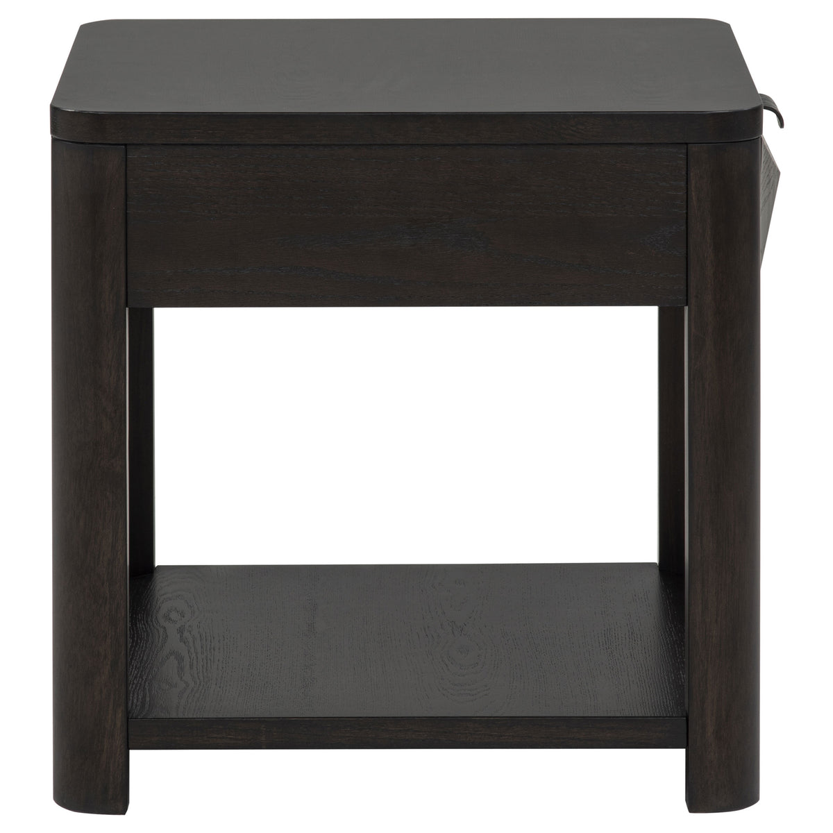 Marcelo Wood End Table with Drawer and Shelf Coffee