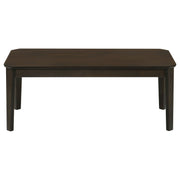 Juego de mesa de centro y auxiliar Amaro marrón oscuro