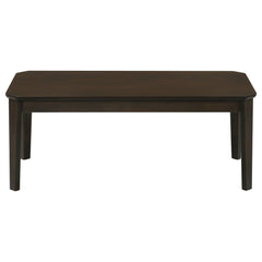 Juego de mesa de centro y auxiliar Amaro marrón oscuro