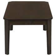 Juego de mesa de centro y auxiliar Amaro marrón oscuro