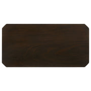 Juego de mesa de centro y auxiliar Amaro marrón oscuro