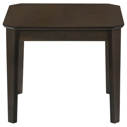 Amaro Coffee and End Table Set Dark Brown