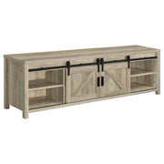 Mueble para TV Madra de 2 puertas de madera de ingeniería de 79 pulgadas en pino oscuro