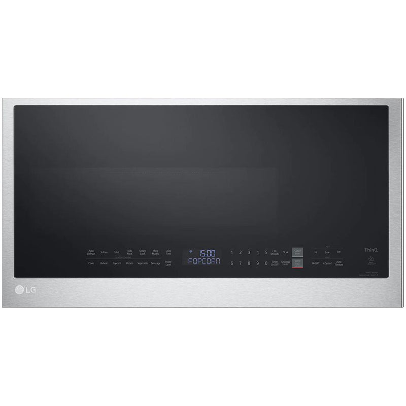 LG 30-inch, 2.0 cu. ft. Smart Wi-Fi Enabled Over-the-Range Microwave Oven with EasyClean® MVEL2033F