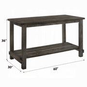 Mesa rectangular de altura de mostrador Martha II