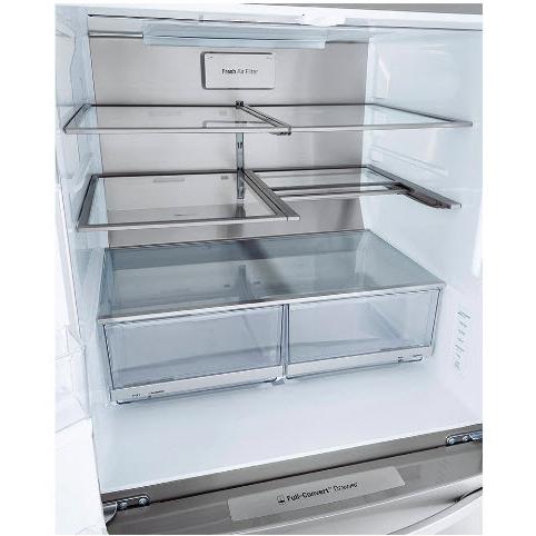 LG 30-inch, 29.5 cu. ft. Freestanding French 4-Door Refrigerator with Full-Convert™ Drawer LRMXS3006S IMAGE 4