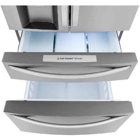 LG 30-inch, 29.5 cu. ft. Freestanding French 4-Door Refrigerator with Full-Convert™ Drawer LRMXS3006S IMAGE 7