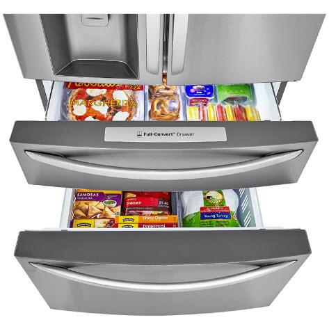 LG 30-inch, 29.5 cu. ft. Freestanding French 4-Door Refrigerator with Full-Convert™ Drawer LRMXS3006S IMAGE 8