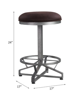 Taburete tapizado Evangeline de 61 cm (juego de 2)