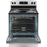  GE 30-inch Freestanding Electric Range with Sensi-Temp JBS360RTSS IMAGE 2
