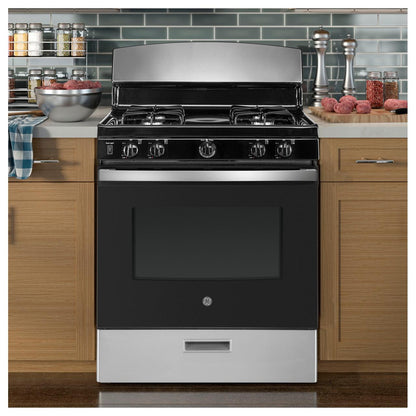 GE 30-inch Freestanding Electric Range with Precise Simmer Burner JGBS30RETSS IMAGE 5