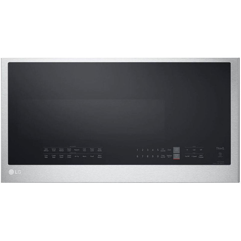 LG 30-inch, 1.7 cu. ft. Over-the-range Microwave Oven with Air Fry Technology MHEC1737F