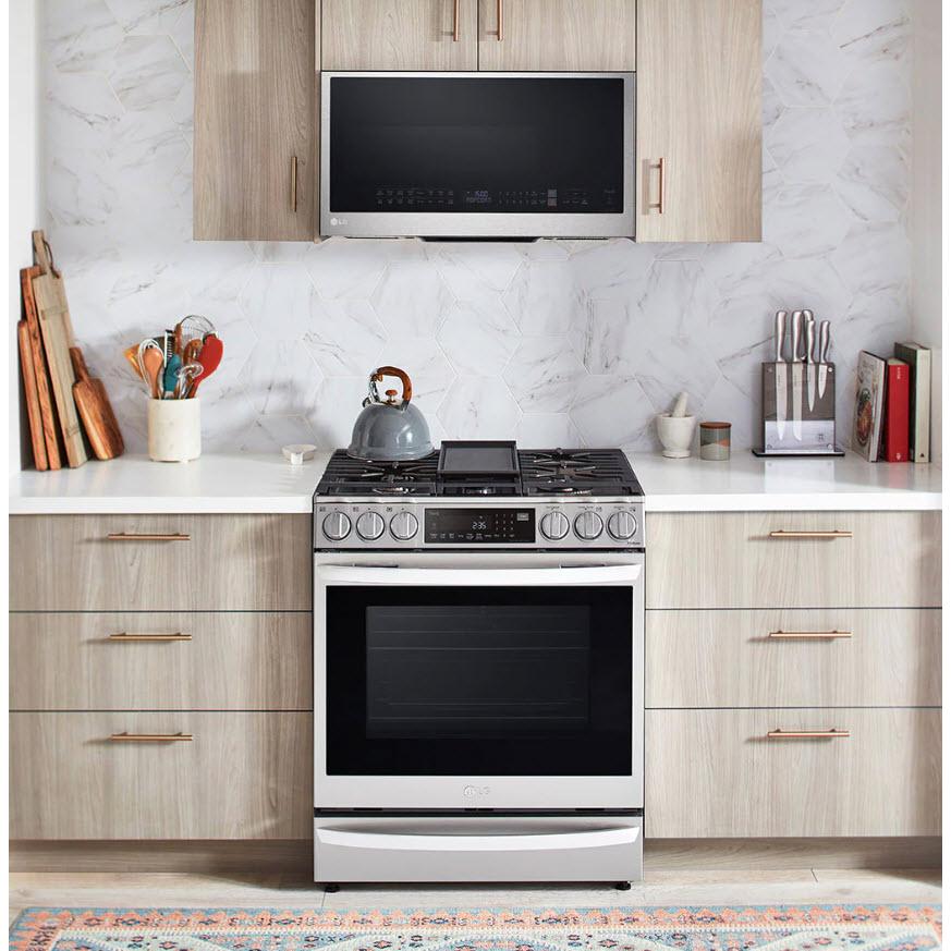 LG 30-inch, 1.7 cu. ft. Over-the-range Microwave Oven with Air Fry Technology MHEC1737F IMAGE 8