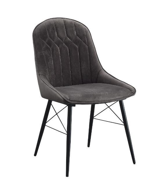 Silla auxiliar tapizada Abraham de 35" de alto (juego de 2)