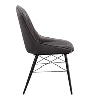Silla auxiliar tapizada Abraham de 35" de alto (juego de 2)