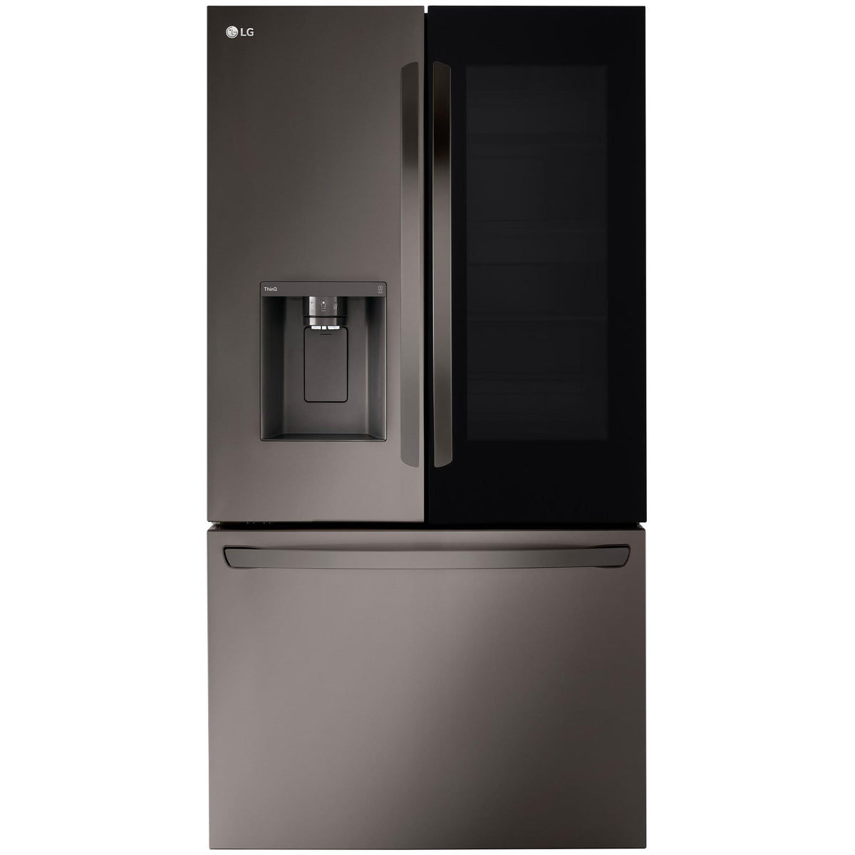  LG 35-inch, 26 cu. ft. Counter-Depth French Door Refrigerator with Smart InstaView® LRFOC2606D IMAGE 2