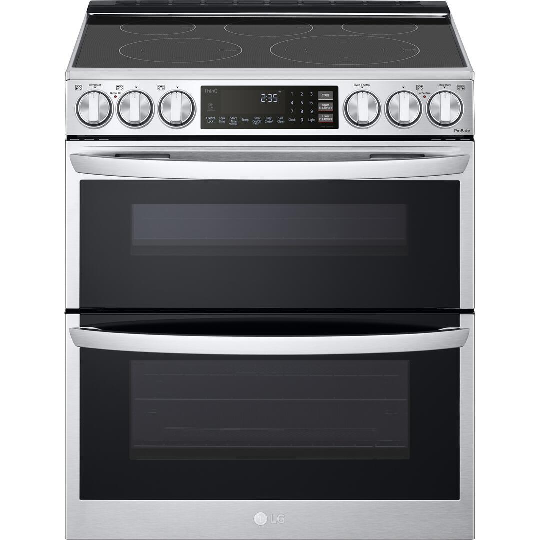 LG 30-inch 7.3 cu. ft. Slide-In Electric Double Range with ProBake® Convection and InstaView® LTEL7337F IMAGE 1
