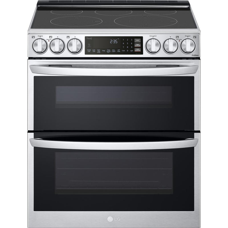LG 30-inch 7.3 cu. ft. Slide-In Electric Double Range with ProBake® Convection and InstaView® LTEL7337F