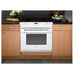 GE 30-inch, Drop-In Electric Range with Ceramic Glass Cooktop JD630DTWW IMAGE 4