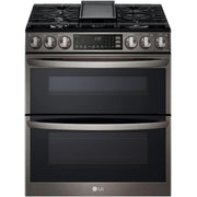  LG 30-inch Slide-In Gas Double Range with ProBake® Convection and InstaView® LTGL6937D IMAGE 1