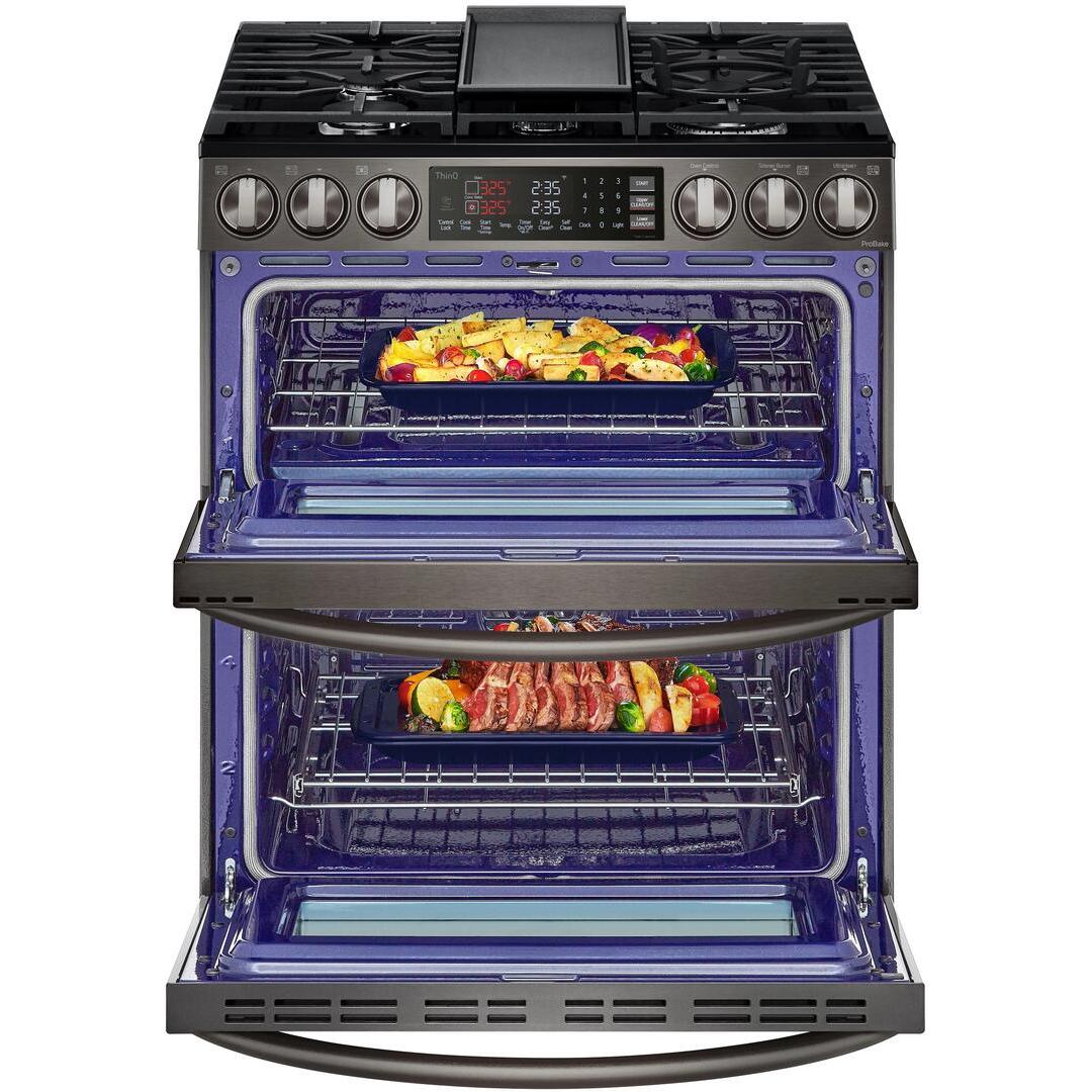 LG 30-inch Slide-In Gas Double Range with ProBake® Convection and InstaView® LTGL6937D IMAGE 10