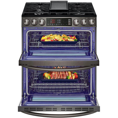 LG 30-inch Slide-In Gas Double Range with ProBake® Convection and InstaView® LTGL6937D IMAGE 10