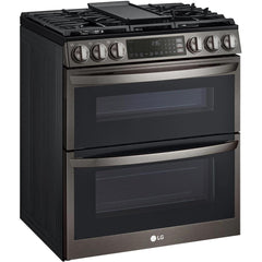  LG 30-inch Slide-In Gas Double Range with ProBake® Convection and InstaView® LTGL6937D IMAGE 2