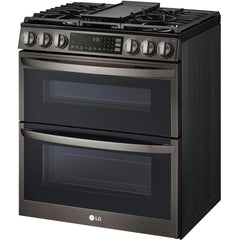  LG 30-inch Slide-In Gas Double Range with ProBake® Convection and InstaView® LTGL6937D IMAGE 3