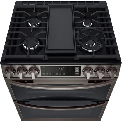 LG 30-inch Slide-In Gas Double Range with ProBake® Convection and InstaView® LTGL6937D IMAGE 4