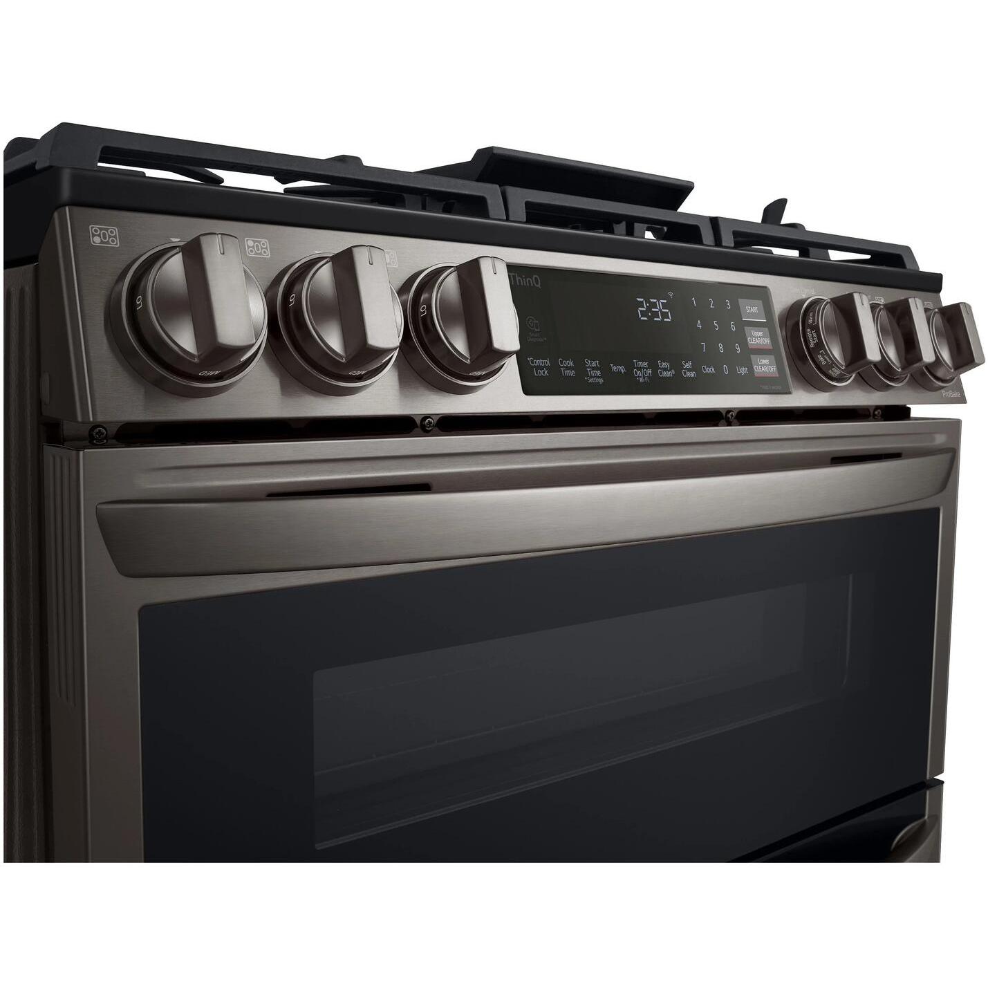 LG 30-inch Slide-In Gas Double Range with ProBake® Convection and InstaView® LTGL6937D IMAGE 6