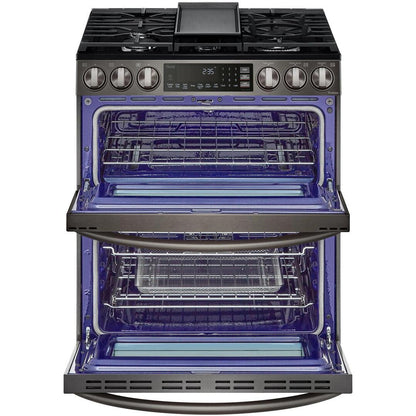 LG 30-inch Slide-In Gas Double Range with ProBake® Convection and InstaView® LTGL6937D IMAGE 7