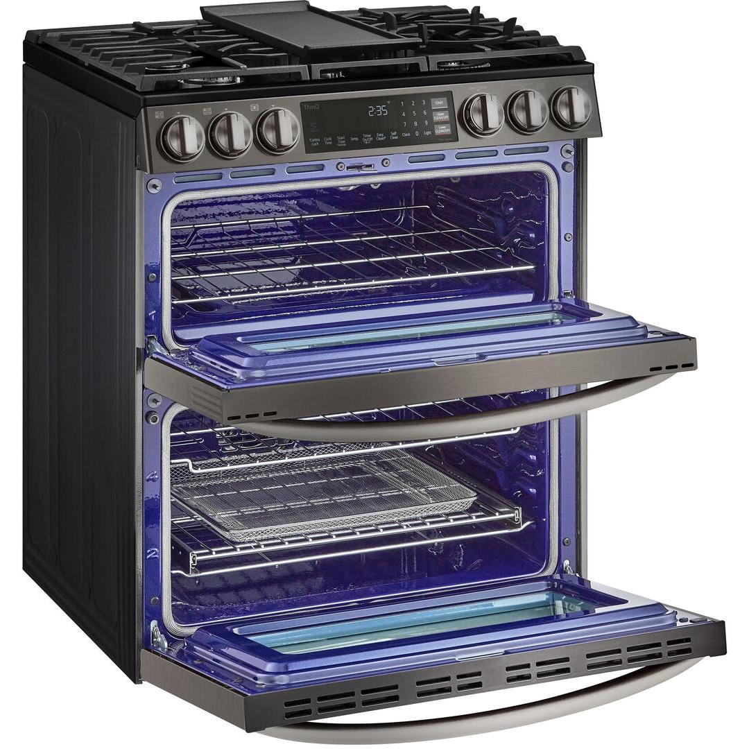 LG 30-inch Slide-In Gas Double Range with ProBake® Convection and InstaView® LTGL6937D IMAGE 8