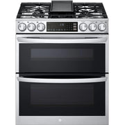 LG 30-inch Slide-In Gas Double Range with ProBake® Convection and InstaView® LTGL6937F IMAGE 1