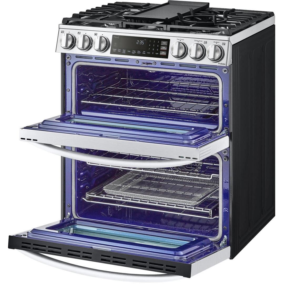 LG 30-inch Slide-In Gas Double Range with ProBake® Convection and InstaView® LTGL6937F IMAGE 10