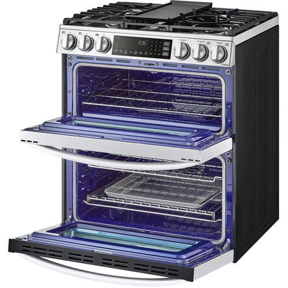 LG 30-inch Slide-In Gas Double Range with ProBake® Convection and InstaView® LTGL6937F IMAGE 10