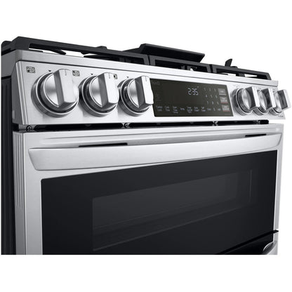 LG 30-inch Slide-In Gas Double Range with ProBake® Convection and InstaView® LTGL6937F IMAGE 6