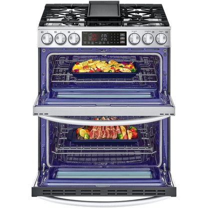 LG 30-inch Slide-In Gas Double Range with ProBake® Convection and InstaView® LTGL6937F IMAGE 8