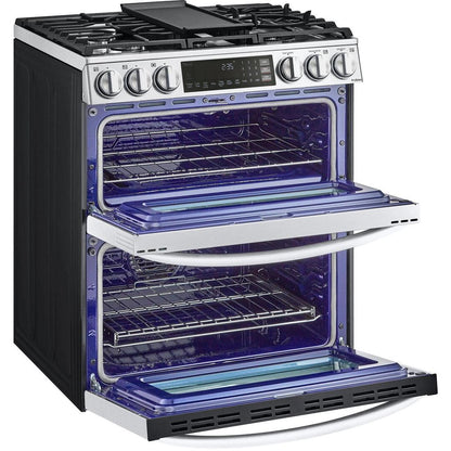 LG 30-inch Slide-In Gas Double Range with ProBake® Convection and InstaView® LTGL6937F IMAGE 9