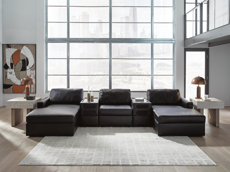 Modmax II 5-Piece Double Chaise Sectional with Audio Consoles