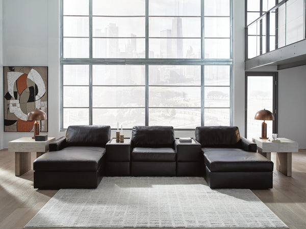 Modmax II 5-Piece Double Chaise Sectional with Storage Consoles