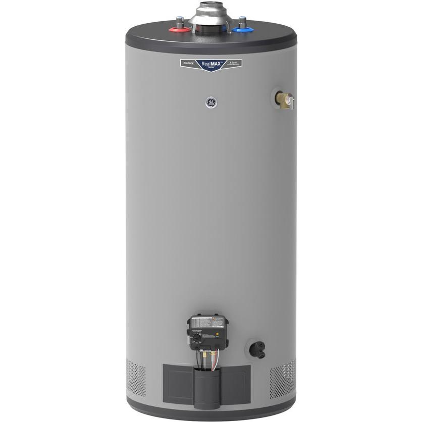  GE 40 Gallon Short Residential Natural Gas Water Heater GG40S08BXR IMAGE 1