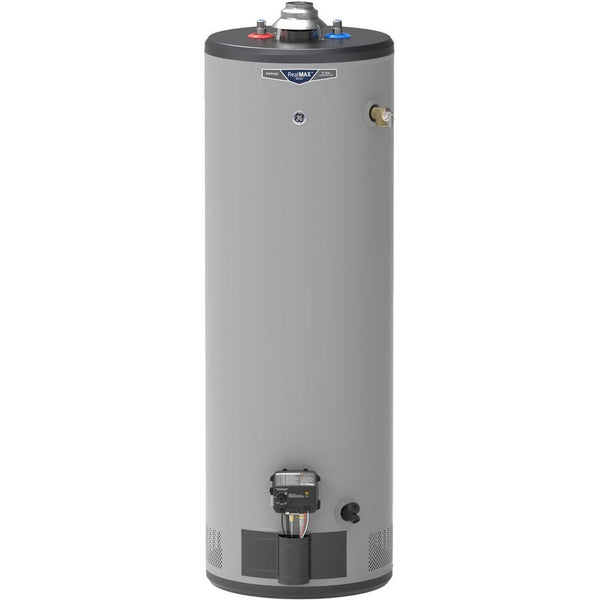 GE 40 Gallon Tall Residential Natural Gas Water Heater GG40T08BXR