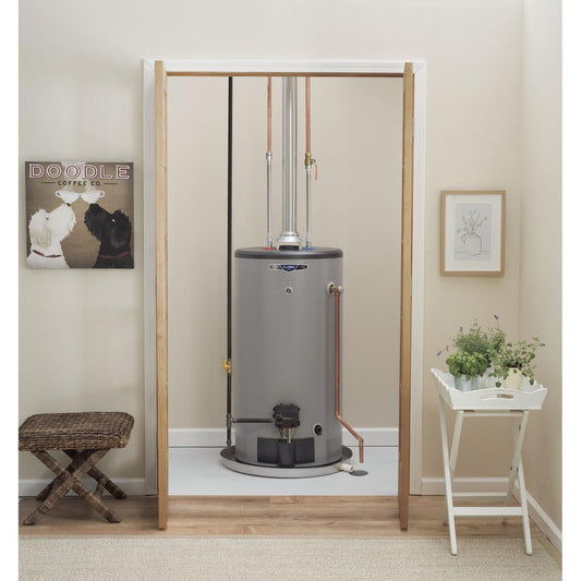  GE 50 Gallon Short Residential Natural Gas Water Heater GG50S08BXR IMAGE 2