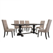 Silla auxiliar tapizada Morland de 43" de alto (juego de 2)
