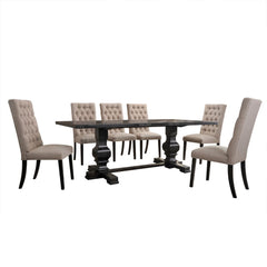 Silla auxiliar tapizada Morland de 43" de alto (juego de 2)