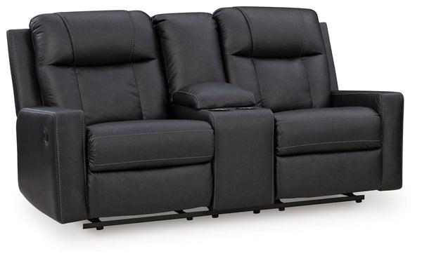 Mackmenville DBL Rec Loveseat w/Console
